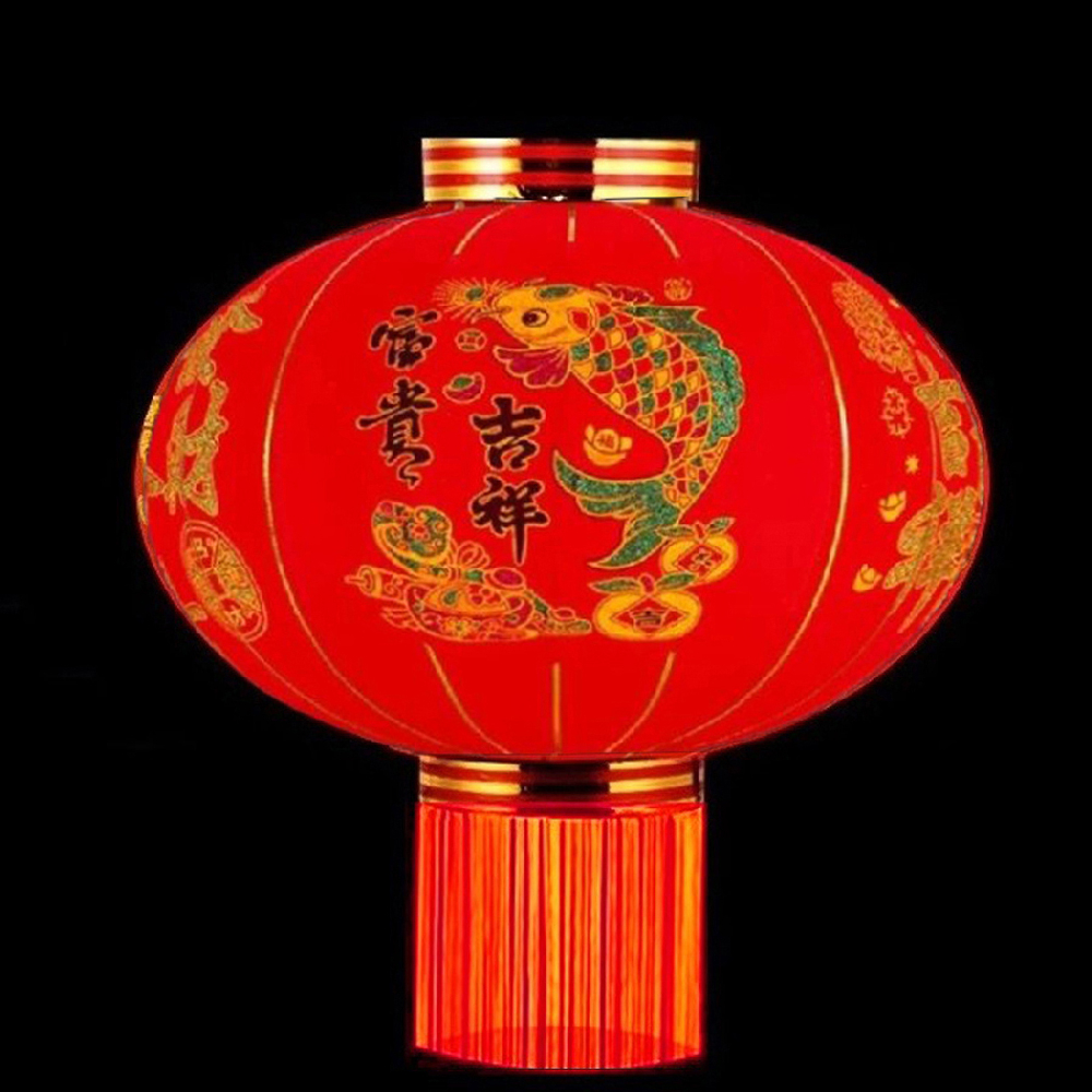 Китайский фонарь эконом d-68 см, Богатство Китайский фонарь эконом d-68 см, Богатство