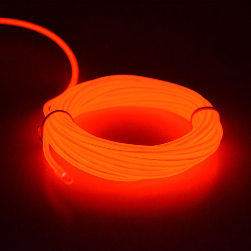 Шнур неоновый светящийся 4 м, красный Шнур неоновый светящийся 4 м, красный