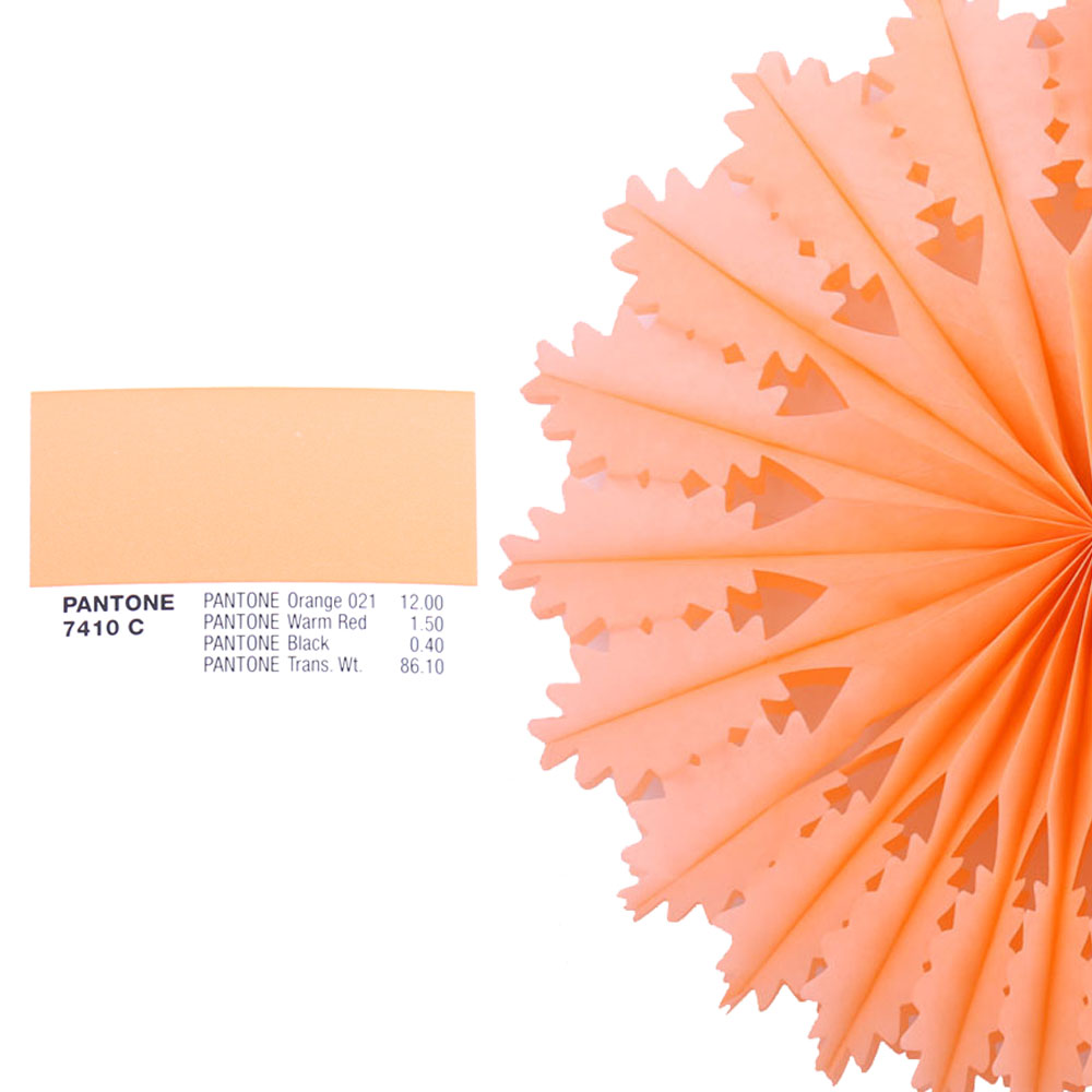 Снежинка ажурная 50 см персиковый Снежинка ажурная 50 см персиковый