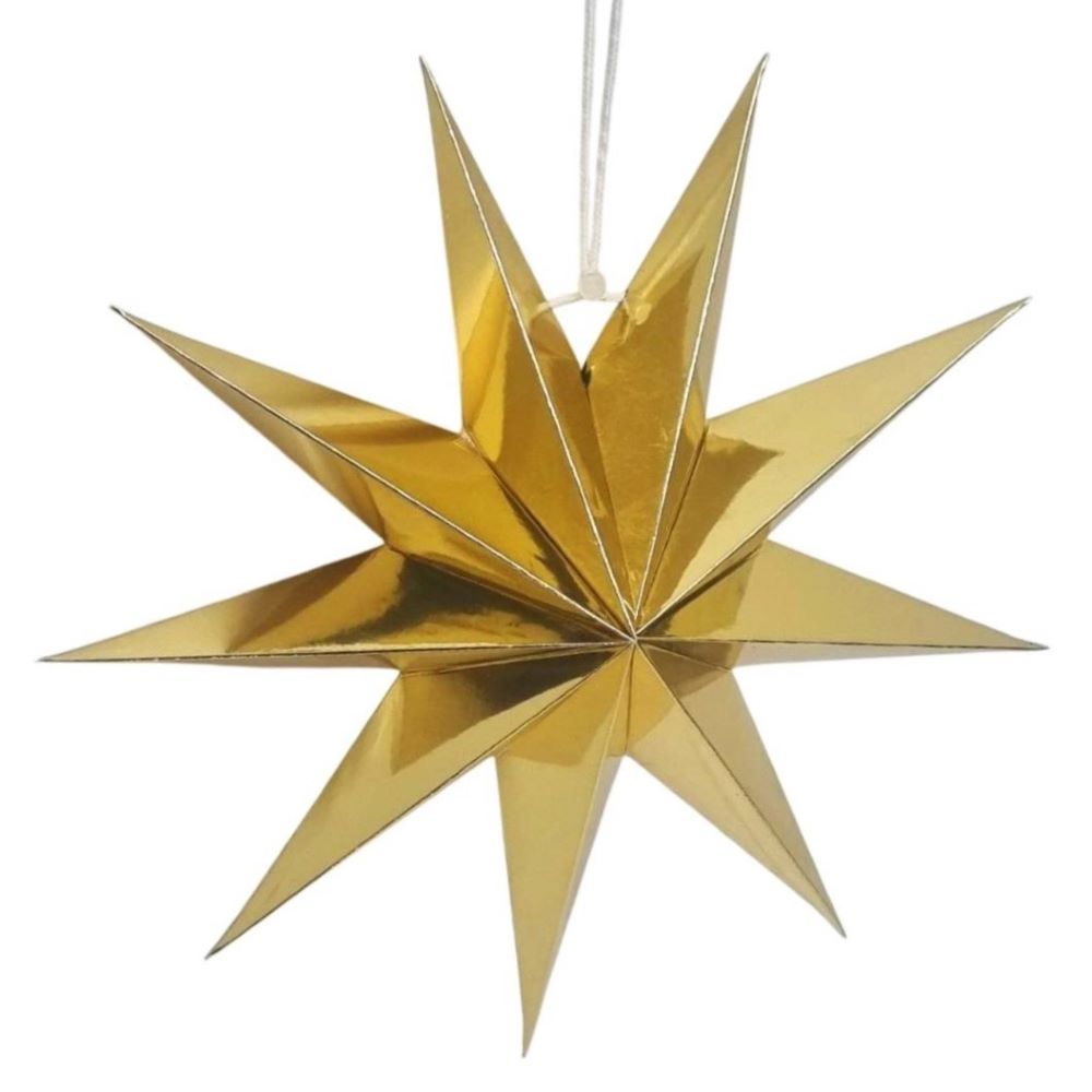 Звезда 30 см девятиконечная, золото Звезда 30 см девятиконечная, золото