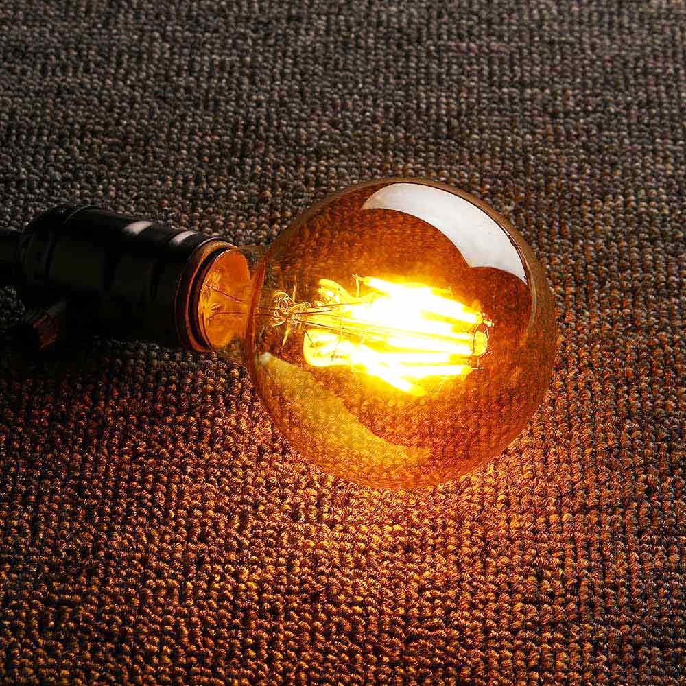 Лампа филаментная G80 темная E27 W4 K2700 Лампа филаментная G80 темная E27 W4 K2700