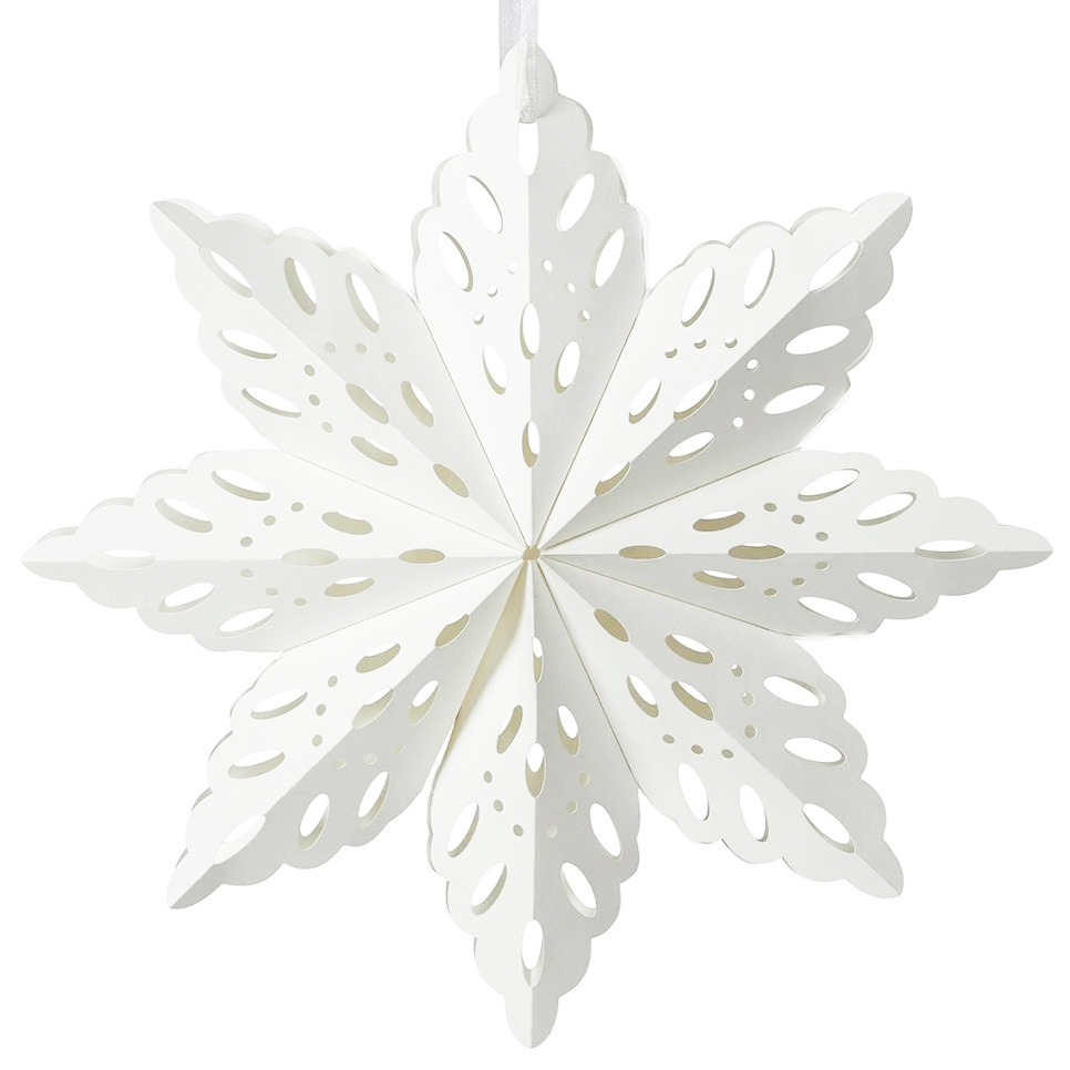Снежинка 40 см №4, белый Снежинка 40 см №4, белый
