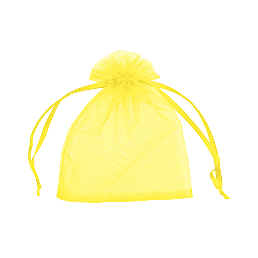 Мешочек из органзы 13 х 16 см желтый  Мешочек из органзы 13 х 16 см желтый