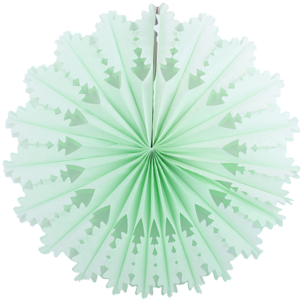 Снежинка ажурная 50 см салатовый Снежинка ажурная 50 см салатовый