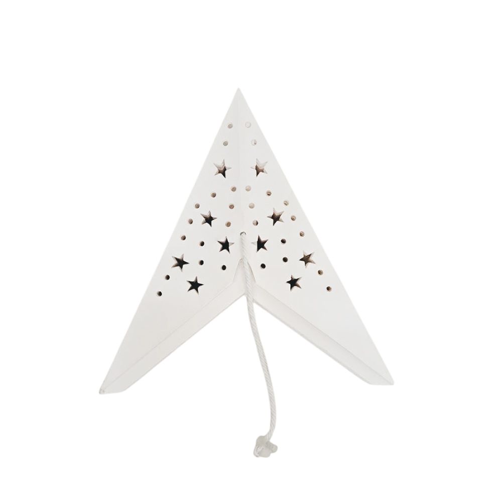Звезда девятиконечная 45 см, точки и звездочки, белый Звезда девятиконечная 45 см, точки и звездочки, белый