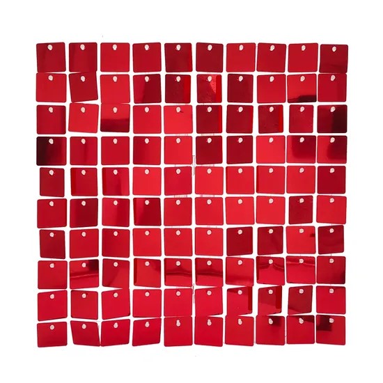 Панель с пайетками для фотозоны 30х30см, красный Панель с пайетками для фотозоны 30х30см, красный