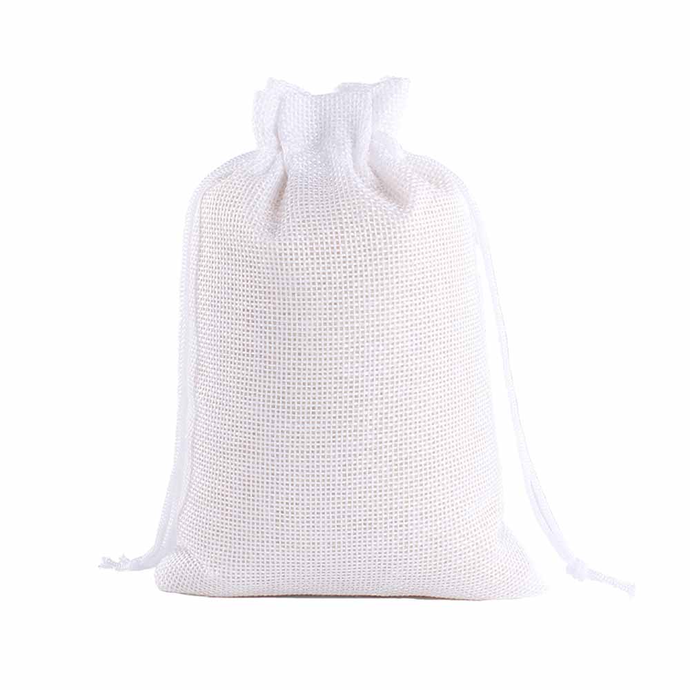 Мешочек из мешковины 17х23 см белый Мешочек из мешковины 17х23 см белый