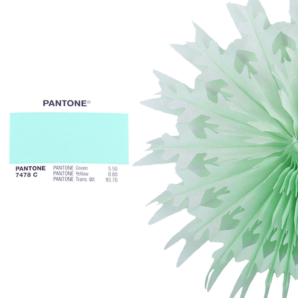 Снежинка обьемная 50 см салатовый Снежинка обьемная 50 см салатовый