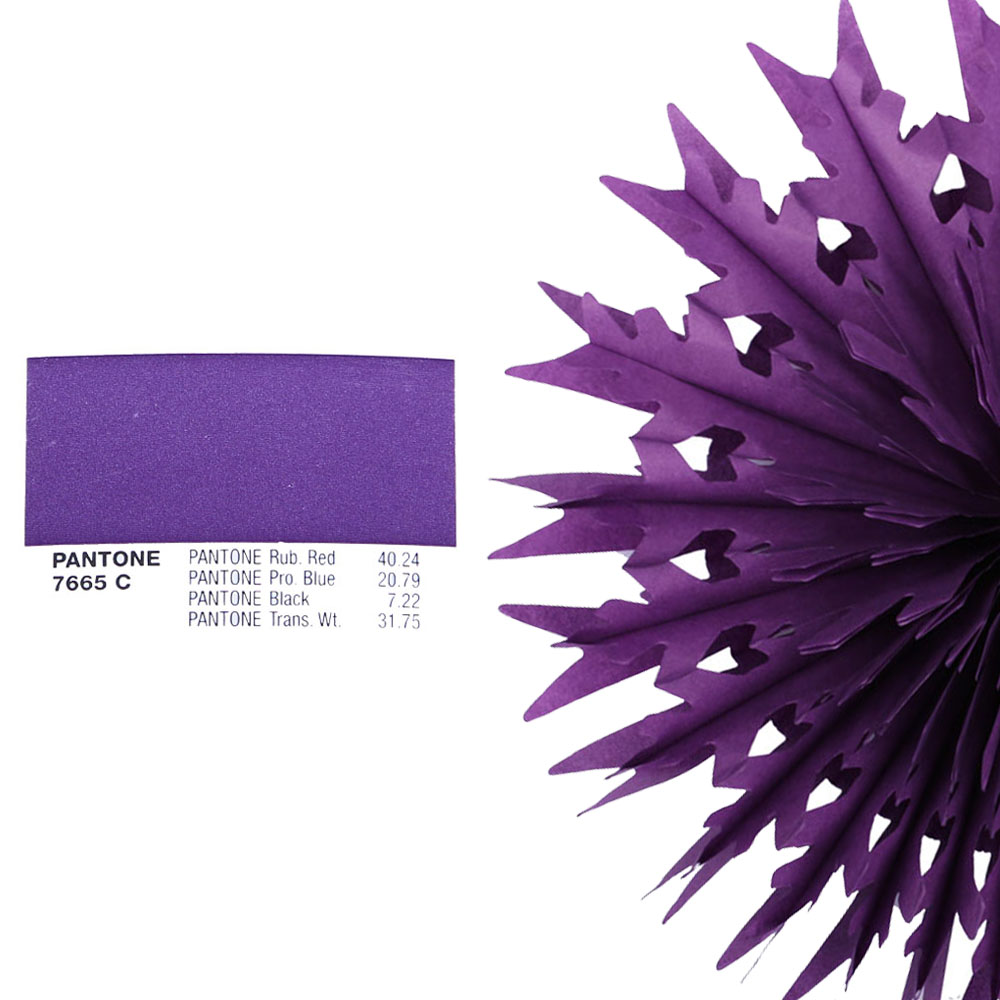 Снежинка обьемная 40 см фиолетовый Снежинка обьемная 40 см фиолетовый