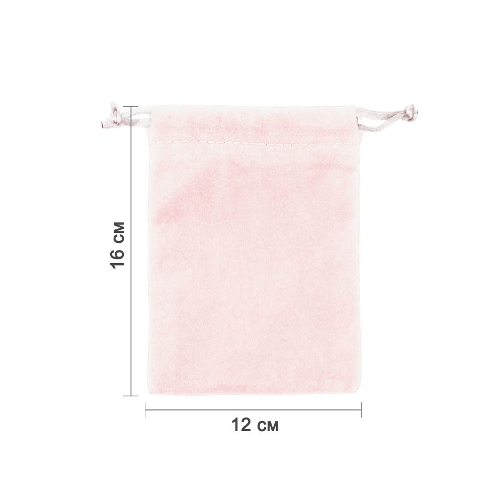 Мешочек велюровый 12х16 см, светло-розовый Мешочек велюровый 12х16 см, светло-розовый