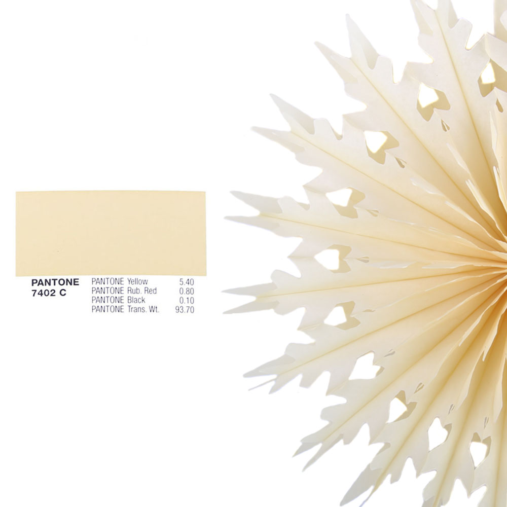 Снежинка обьемная 20 см айвори Снежинка обьемная 20 см айвори