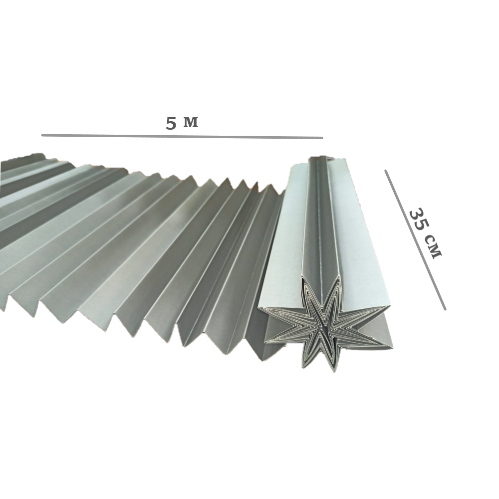 Гофрокартон рулонный,декоративный 35см х 5м, серый Гофрокартон рулонный,декоративный 35см х 5м, серый