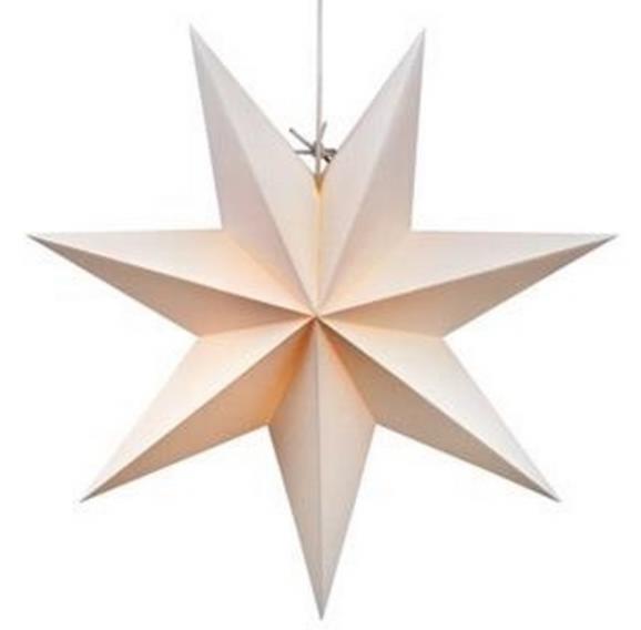 Звезда семиконечная бумажная 35 см, белый Звезда семиконечная бумажная 35 см, белый