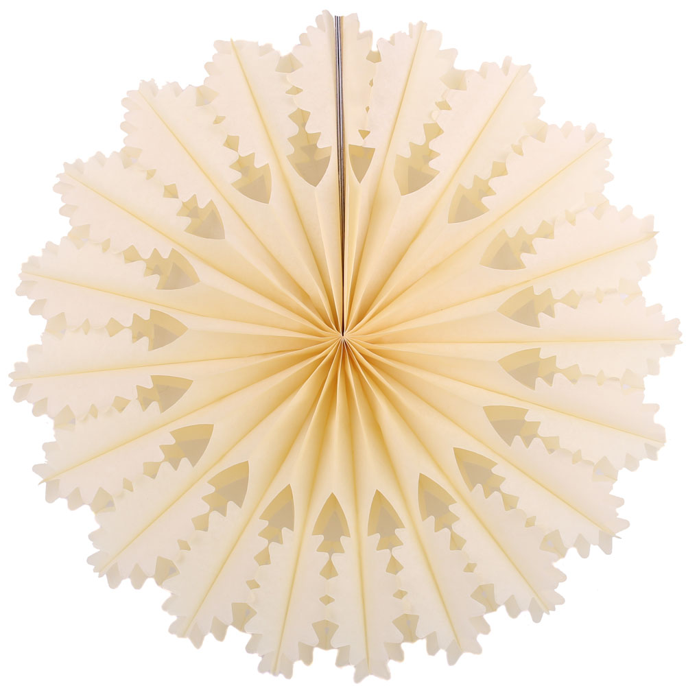 Снежинка ажурная 50 см айвори Снежинка ажурная 50 см айвори