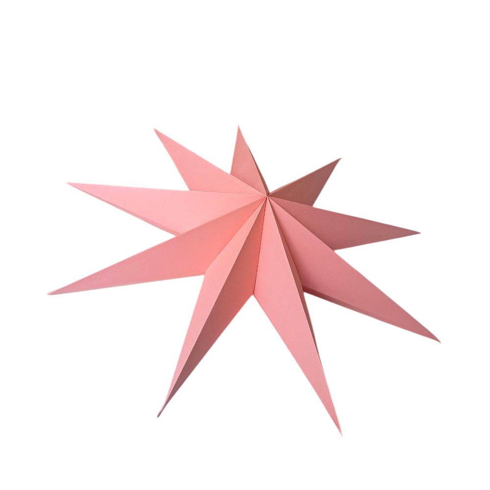 Звезда девятиконечная 60 см, персиковый Звезда девятиконечная 60 см, персиковый