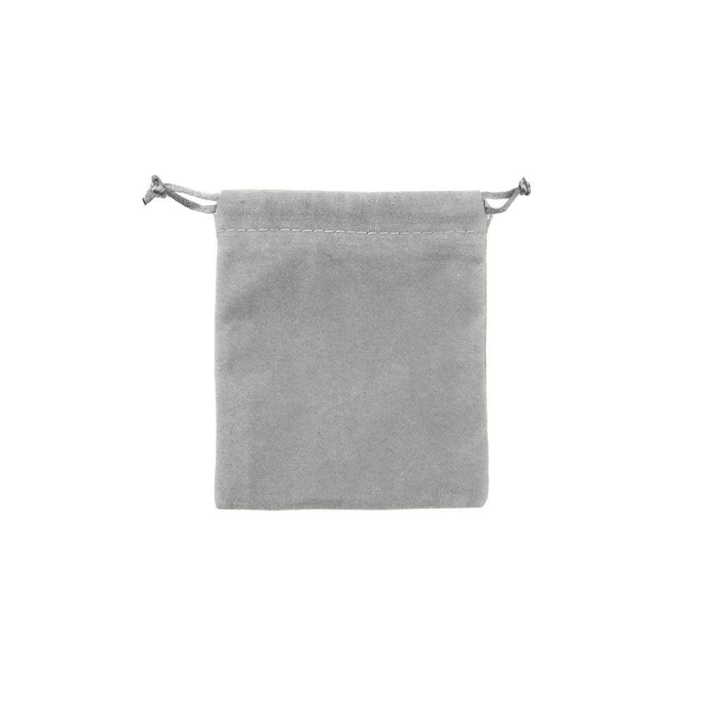 Мешочек велюровый 10х12 см, светло-серый Мешочек велюровый 10х12 см, светло-серый