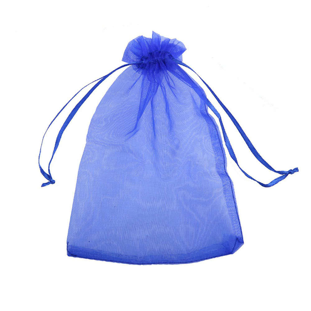 Мешочек из органзы 13 х 16 см темно-синий  Мешочек из органзы 13 х 16 см темно-синий