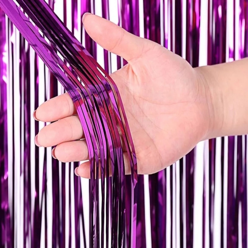 Занавес дождик 1 х 2 м, металлик Сливовый Занавес дождик 1 х 2 м, металлик Сливовый