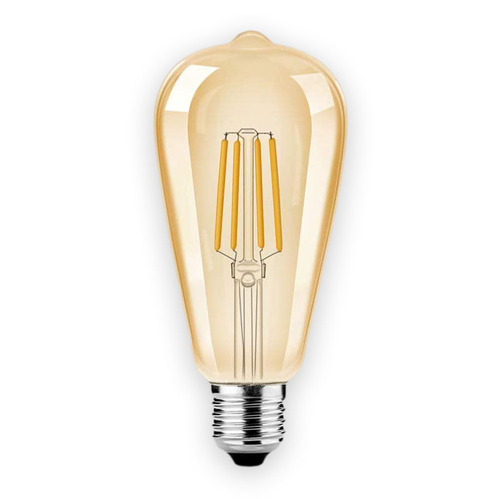 Лампа филаментная ST64 темная E27 W4 K2700 Лампа филаментная ST64 темная E27 W4 K2700