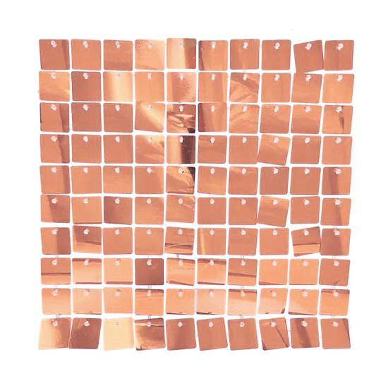 Панель с пайетками для фотозоны 30х30см, розовое золото Панель с пайетками для фотозоны 30х30см, розовое золото