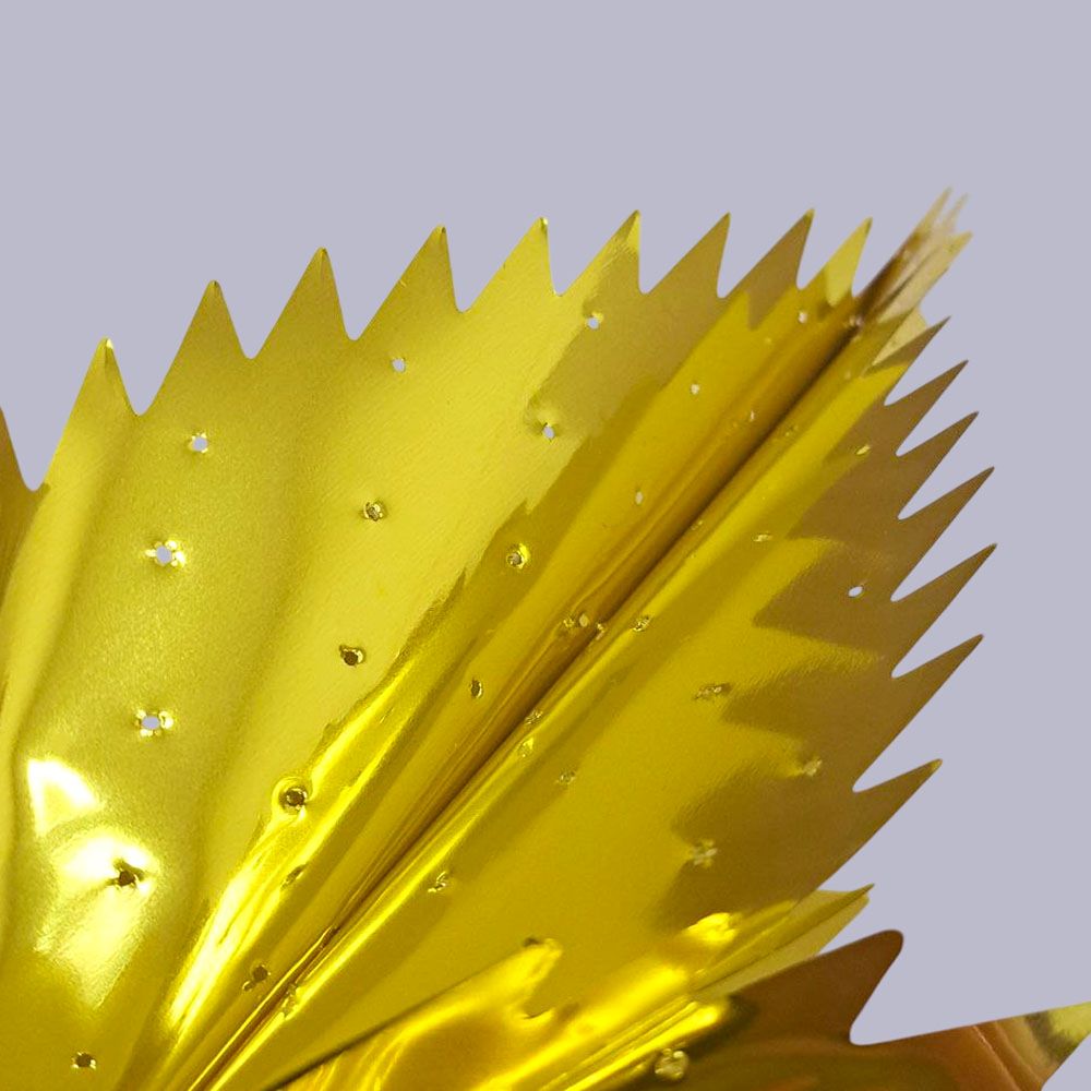 Звезда фольгированная с перфорацией 40 см пятиконечная, золото Звезда фольгированная с перфорацией 40 см пятиконечная, золото