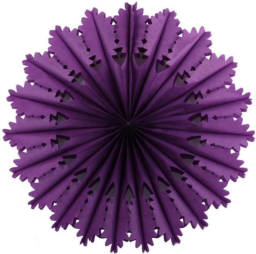 Снежинка ажурная 50 см фиолетовый Снежинка ажурная 50 см фиолетовый