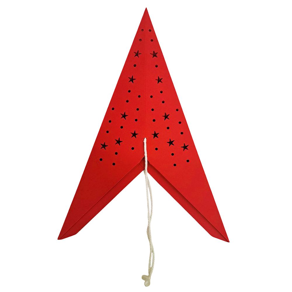 Звезда девятиконечная 75 см, точки и звездочки, красный Звезда девятиконечная 75 см, точки и звездочки, красный