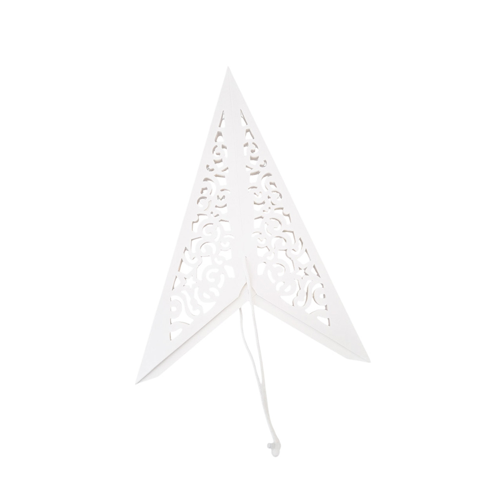 Звезда семиконечная бумажная 75 см Вензель, белый Звезда семиконечная бумажная 75 см Вензель, белый