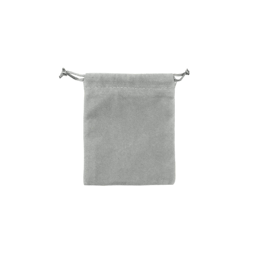 Мешочек велюровый 8х10 см, светло-серый Мешочек велюровый 8х10 см, светло-серый