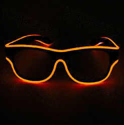 Очки светящиеся беспроводные, оранжевый