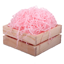 Бумажный наполнитель тишью жатый 5 мм 1 кг светло-розовый