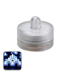Светодиодная водостойкая свеча-таблетка 3 х 2,5 см, белый