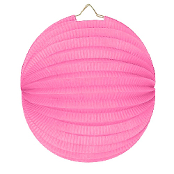 Подвесной фонарик "Аккордеон" 32 см, розовый