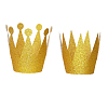 Набор Корона короля и королевы 6 шт 10 см Золото