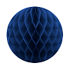 Бумажное украшение шар 40 см темно-синий