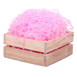 Бумажный наполнитель тишью жатый 3 мм 1 кг розовый
