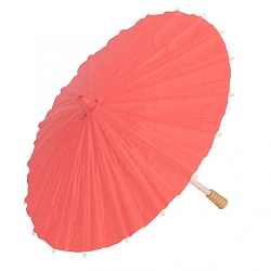 Китайские бумажные зонтики 60 х 42 см красный