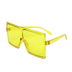 Очки квадратные желтые №11