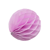 Бумажное украшение шар 8 см розовый