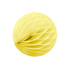 Бумажное украшение шар 8 см желтый