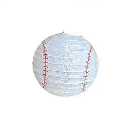 Подвесной фонарик "Бейсбольный мяч" 30 см, белый