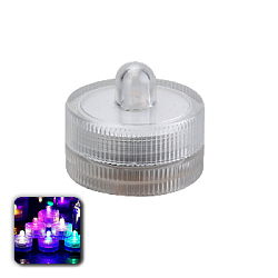 Светодиодная водостойкая свеча-таблетка 3 х 2,5 см, разноцветный