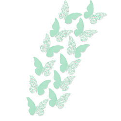 Наклейки Бабочки с перфорацией № 7 бумажные 12 шт зеленый