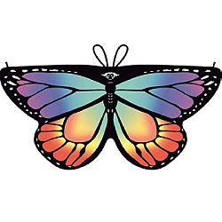 Крылья бабочки тканевые детские 118х48см, №2