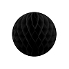 Бумажное украшение шар 20 см черный