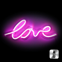 Cветильник LED NEON "Love"  44 х 20 см, от USB