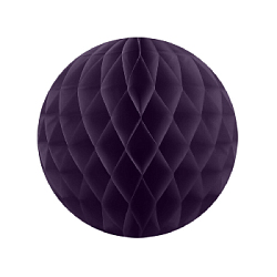 Бумажное украшение шар 30 см фиолетовый