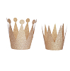 Набор Корона короля и королевы 6 шт 10 см розовое золото