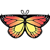 Крылья бабочки тканевые детские 118х48см, №1