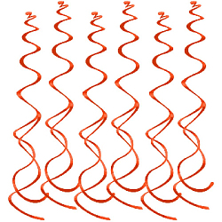 Спираль пластиковая оранжевая  50 см 10 шт